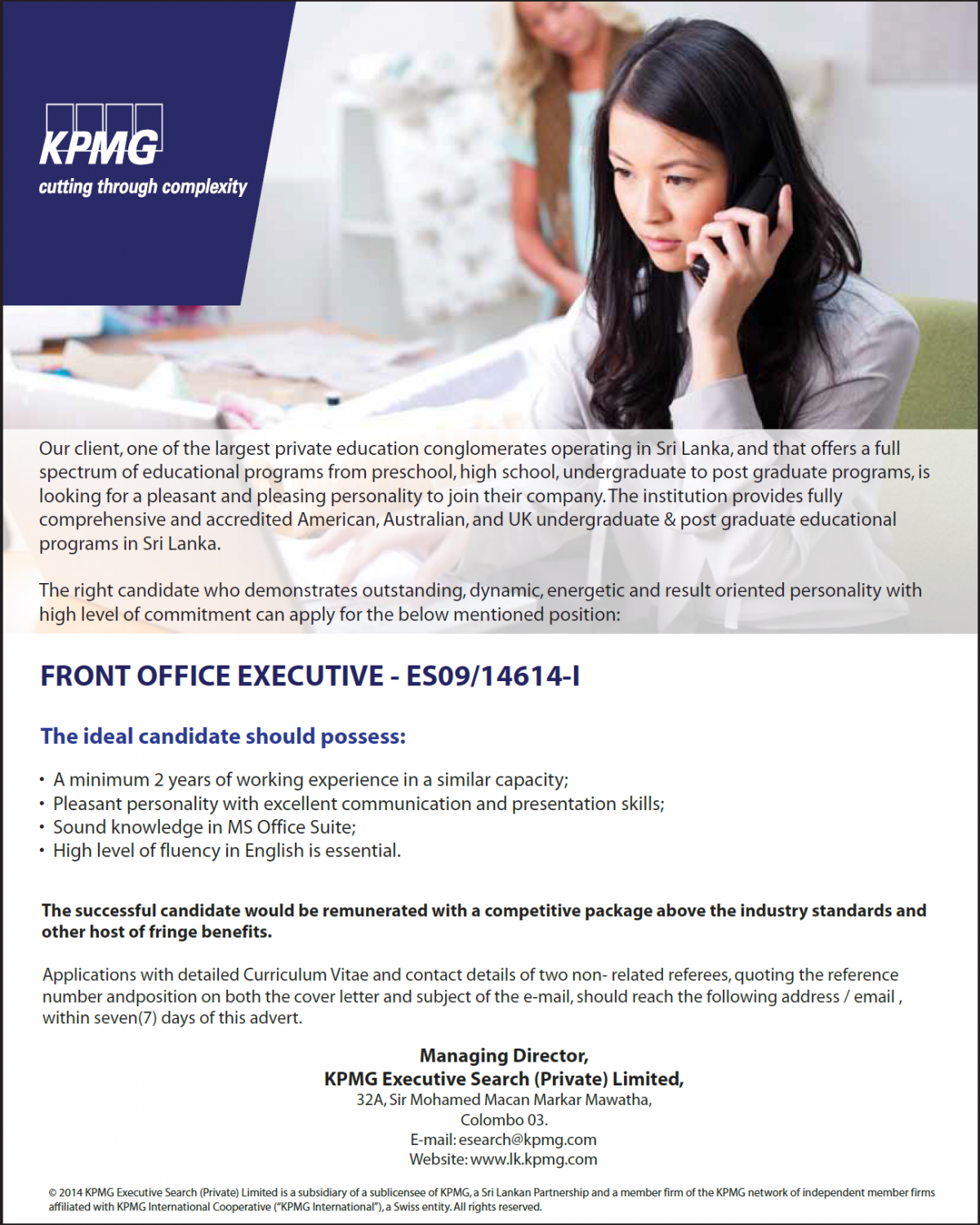 Front Office Executive