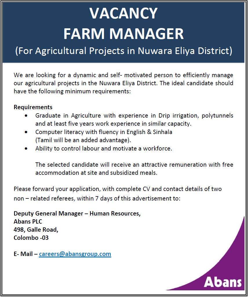 Farm Manager