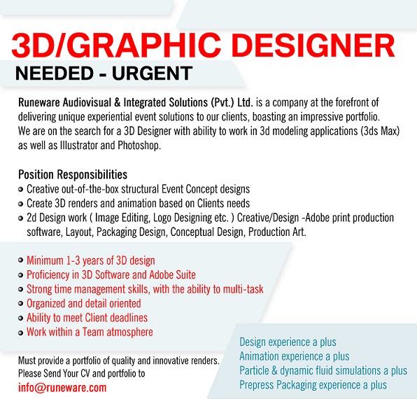 3D Graphic Designer