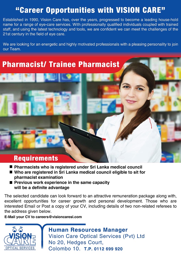 Pharmacist Trainee Pharmacist