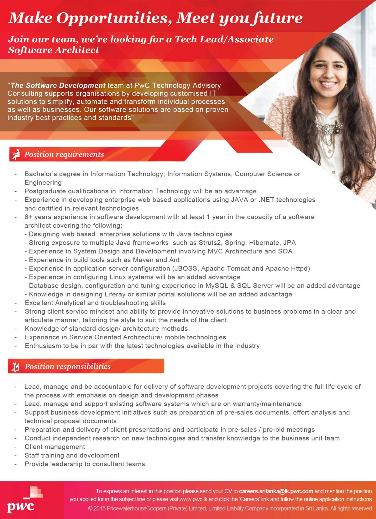 Tech Lead / Associate Software Architect