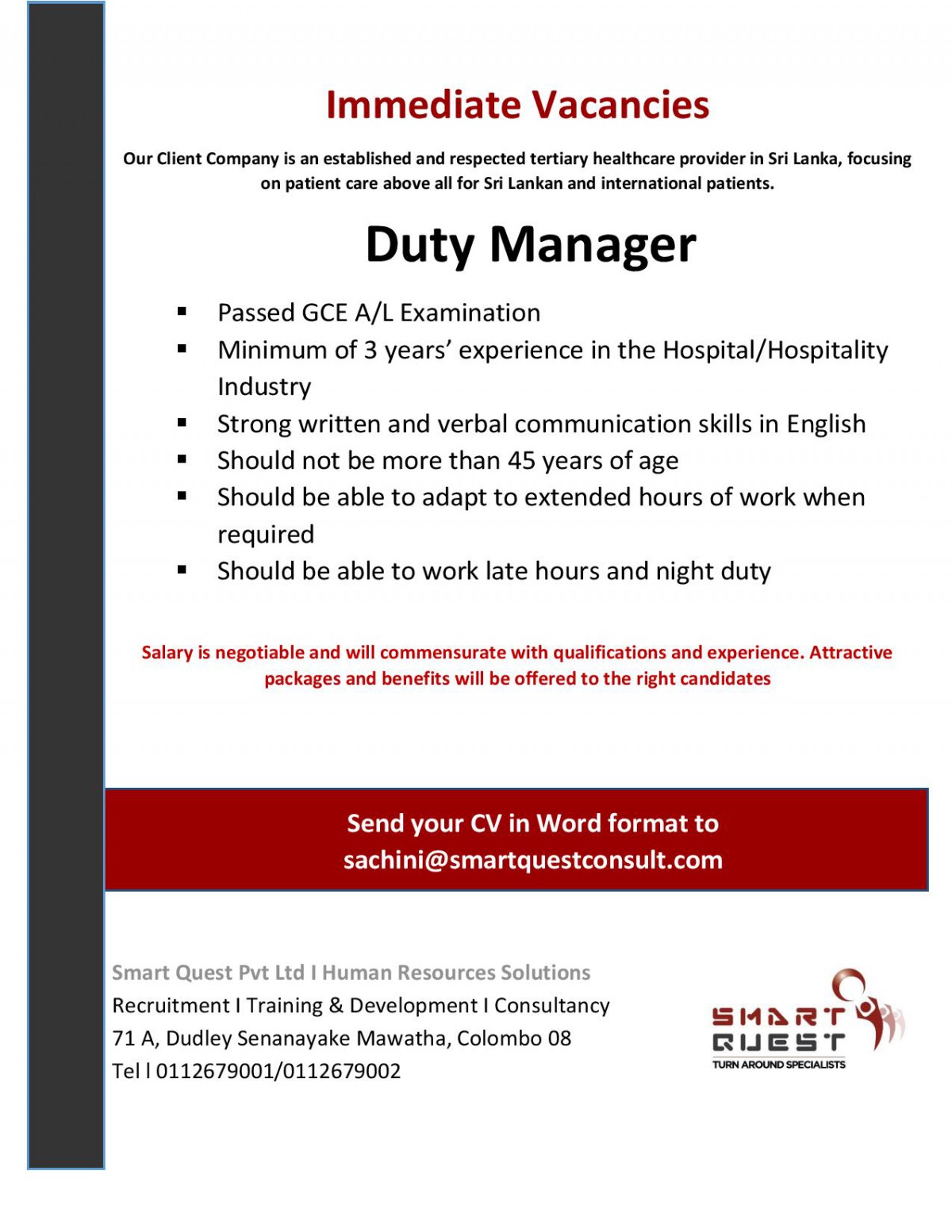 Duty Manager