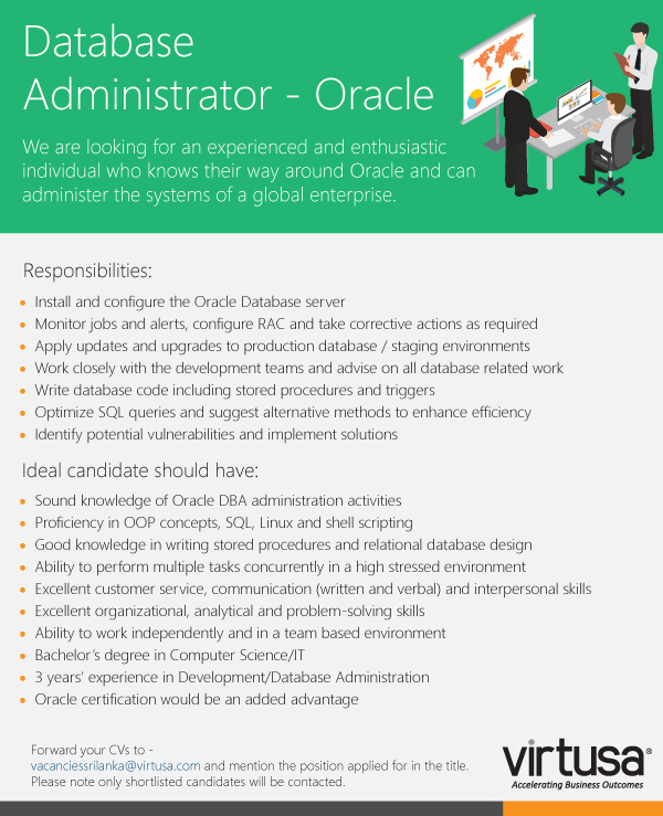 Oracle database administrator jobs in usa