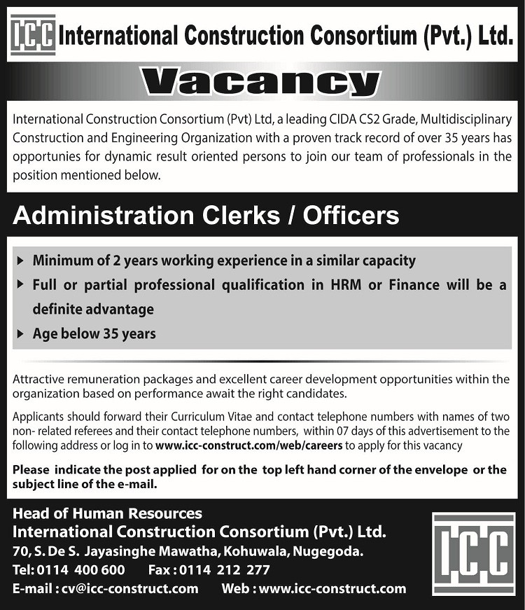 Administration Clerks Officers