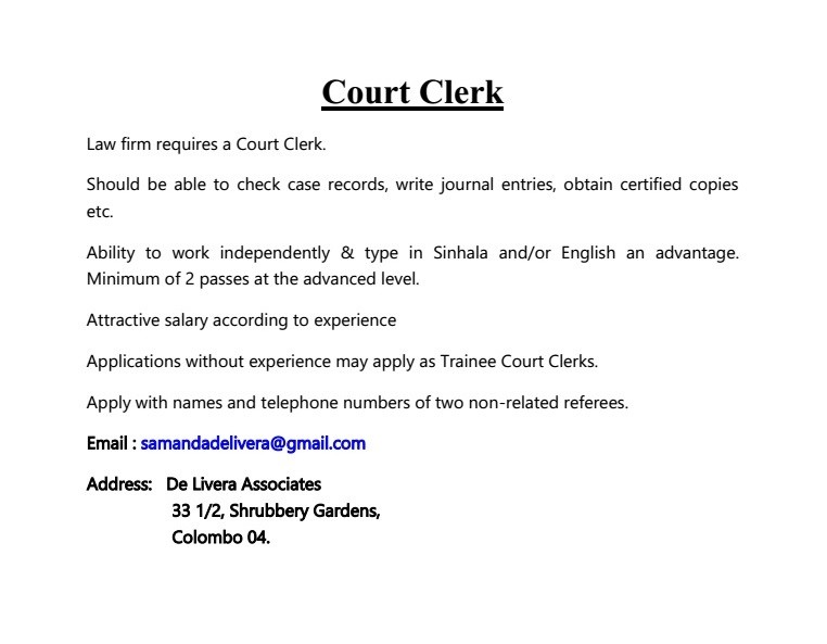 Court Clerk