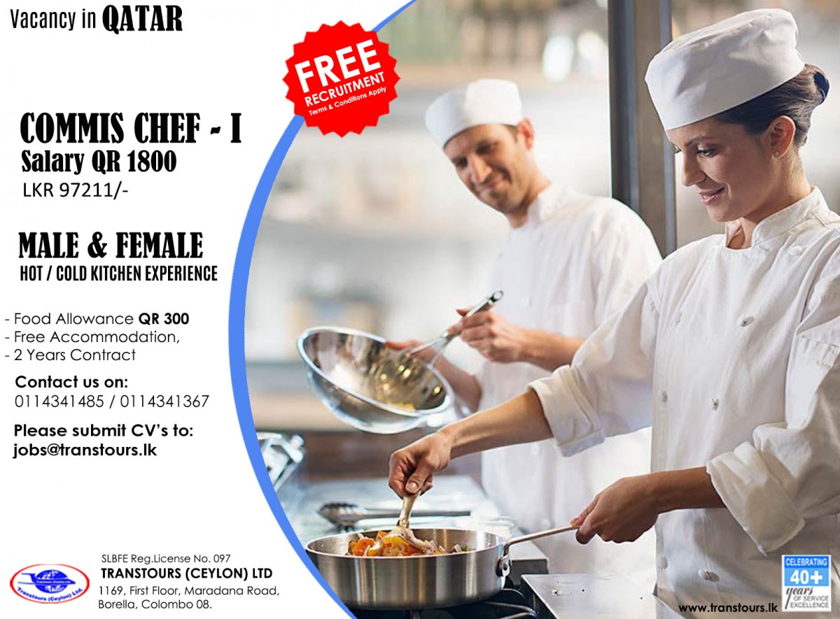 Commis Chef I Male Female 2025